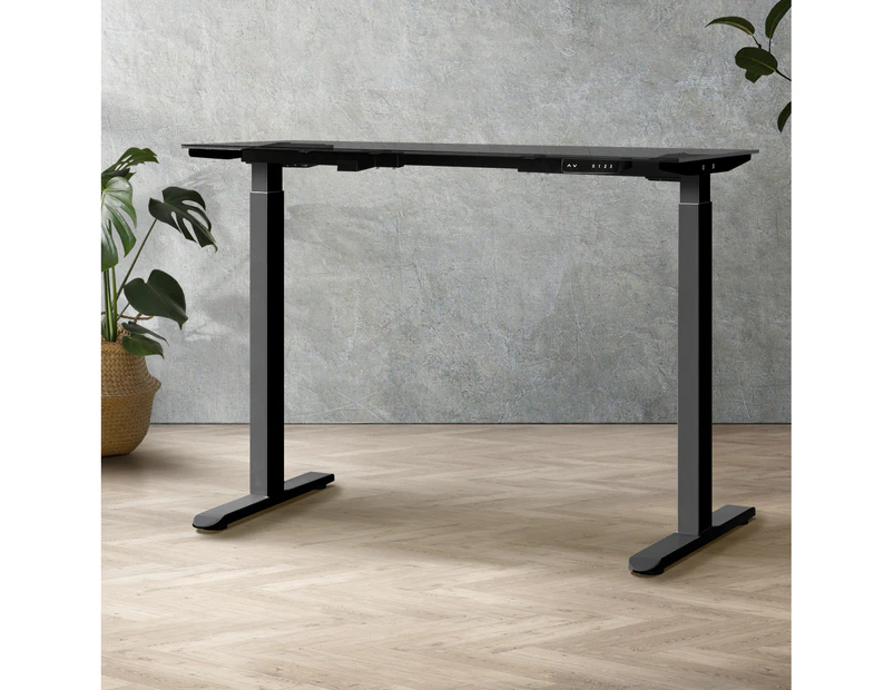 Oikiture Standing Desk Leg Frame Dual Motor Black