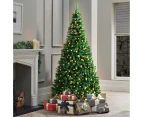 Mazam LED Christmas Tree 2.4M 8FT Xmas Trees Decorations Green 1400 Tips