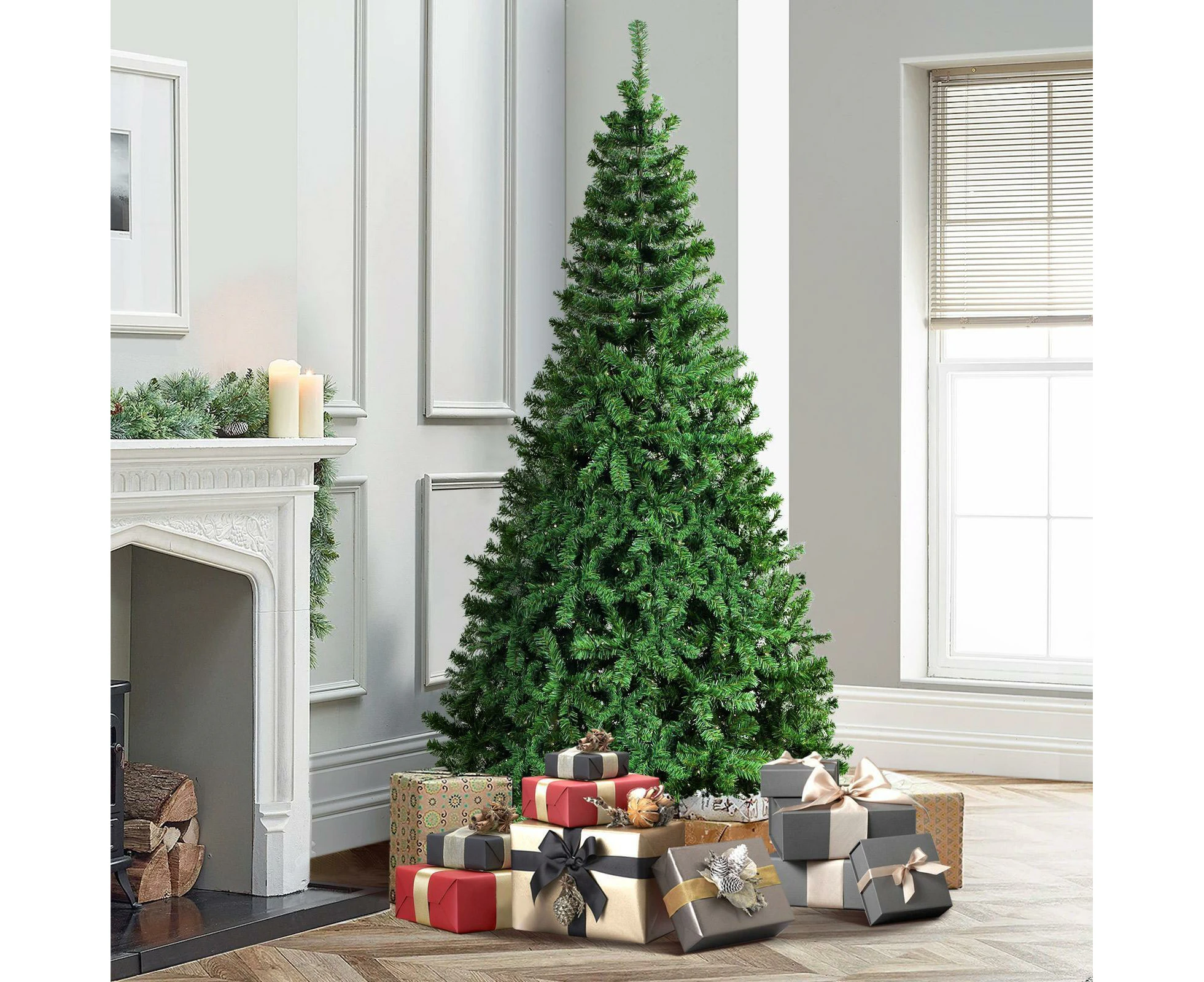 Mazam Christmas Tree 2.1M 7FT Xmas Trees Decorations Green 1000 Tips