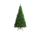 Mazam LED Christmas Tree 2.4M 8FT Xmas Trees Decorations Green 1400 Tips