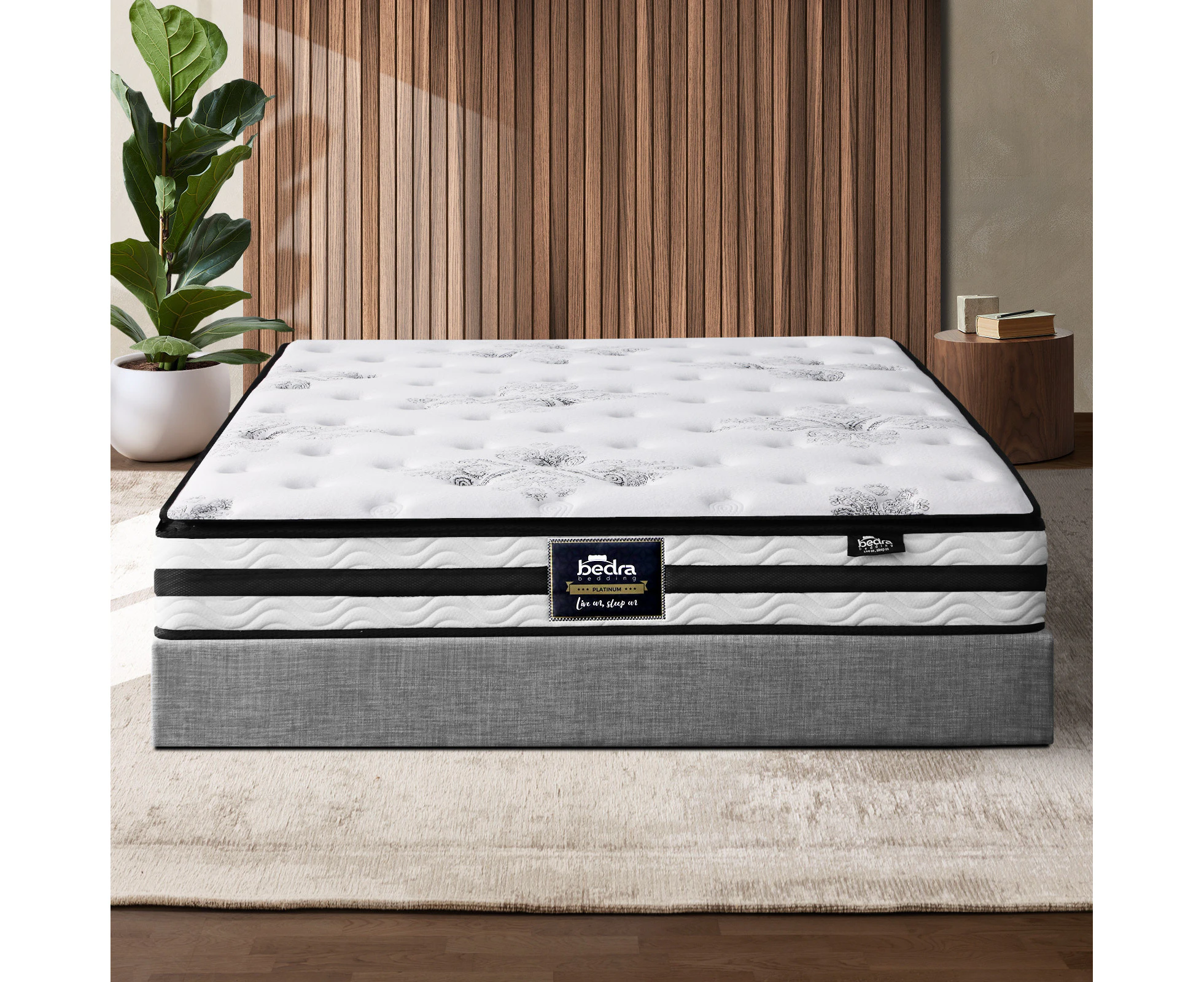 Bedra Double Mattress Breathable Luxury Bed Bonnell Spring Foam Medium 22cm