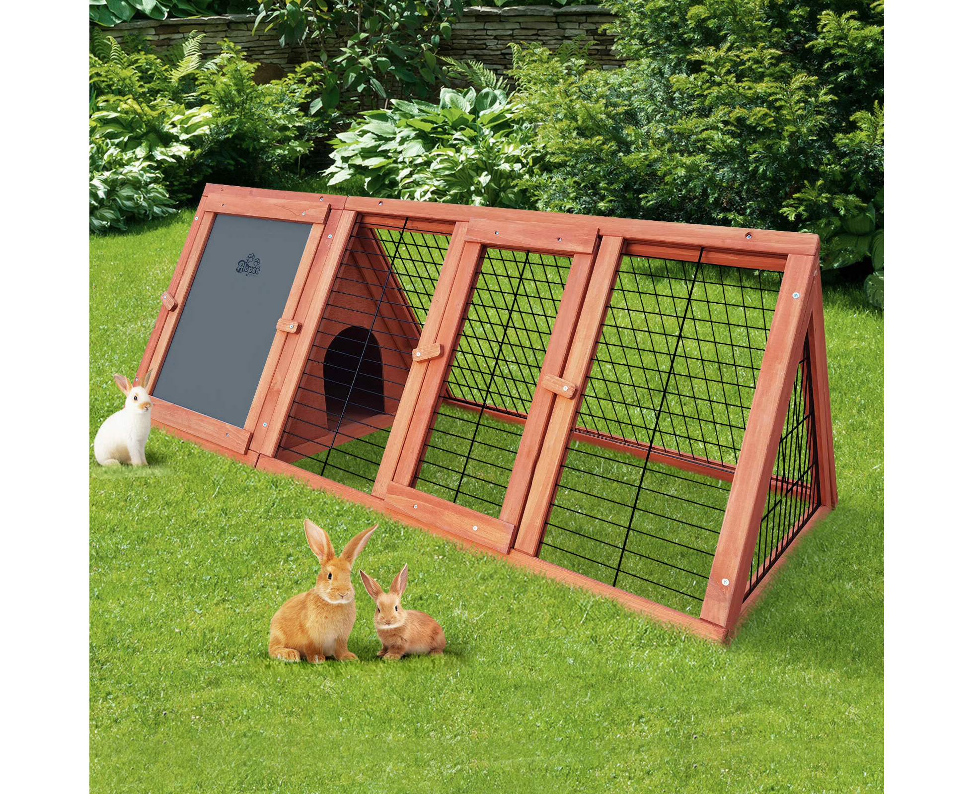 Alopet Rabbit Hutch Chicken Coop 117cmx50cmx45cm