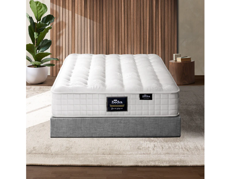 Bedra Single Mattress Bed Luxury Tight Top Pocket Spring Foam Medium 27cm