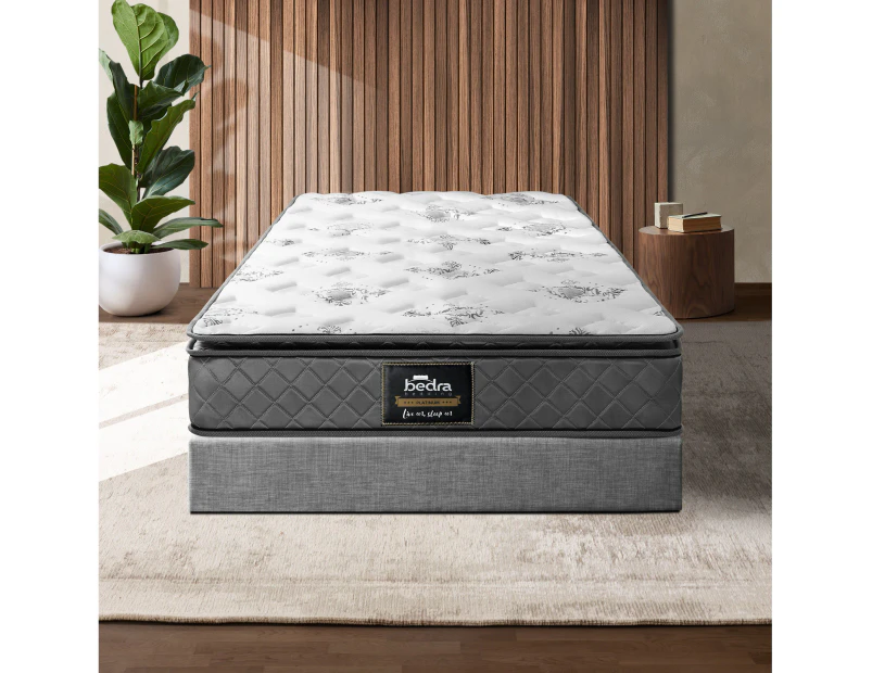 Bedra King Single Mattress Breathable Luxury Bonnell Spring Foam Medium 21cm