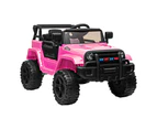 Mazam Kids Ride On Car Jeep 12V Electric Vehicle Toy Remote Cars Gift LED Light Pink