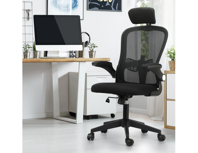 Oikiture Mesh Office Chair Black