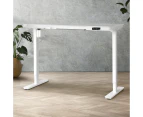 Oikiture Electric Standing Desk Frame Single Motor White