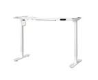 Oikiture Electric Standing Desk Frame Single Motor White