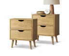 Oikiture Bedside Table Set of 2