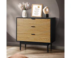 Oikiture 3 Chest of Drawers Dresser Table Bedside Lowboy Storage Cabinet