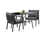 Livsip 3PCS Outdoor Dining Setting Lounge Patio Furniture Table Chairs Set