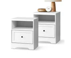 Oikiture Bedside Table Set of 2