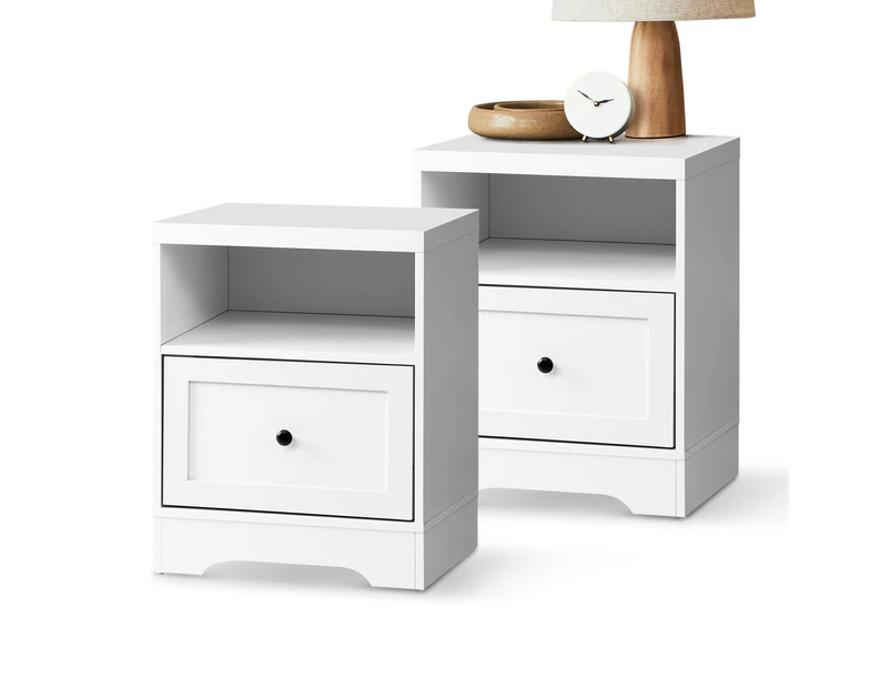 Oikiture Bedside Table Set of 2