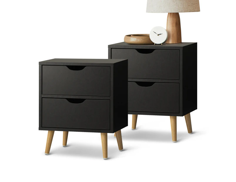 Oikiture Bedside Table Set of 2