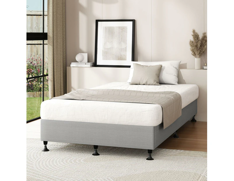 Oikiture Bed Frame King Single Bed Base Platform Grey