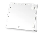 Oikiture 83x69cm LED Hollywood Mirrors Makeup Rotatable Mirror Magnifying Bluetooth Standing Wall Mounted