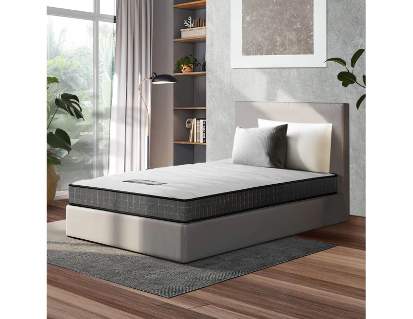 Bedra Single Mattress Tight Top Bed Bonnell Spring Foam 13CM Medium Firm