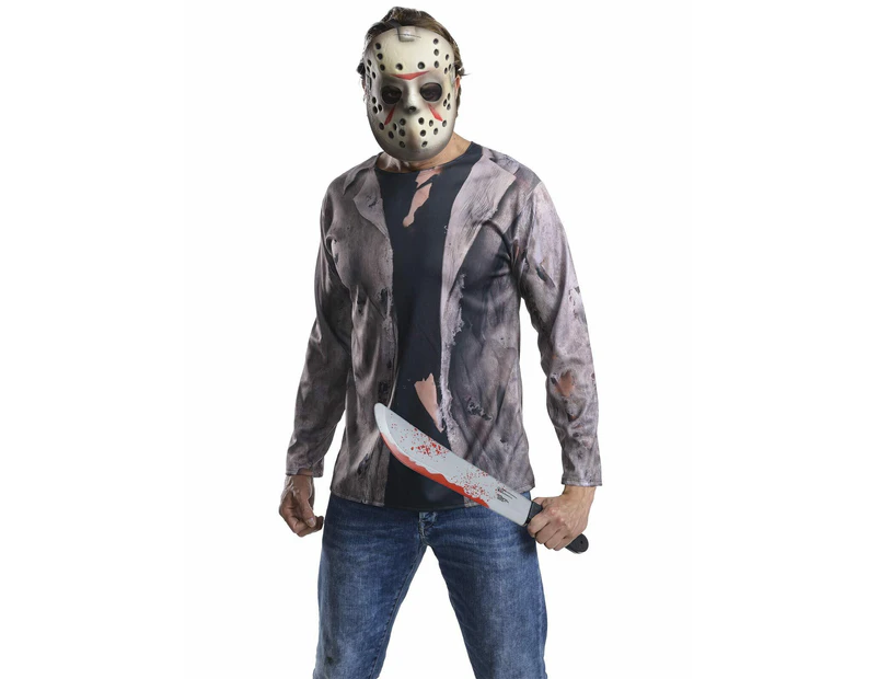 Marvel Jason Vorhees Friday The 13th Deluxe Mens Fancy Dress Up Costume