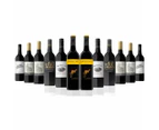 Australian Mixed Red Wine Dozen Featuring Yellow Tail Shiraz (12 Bottles)