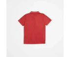 Target School Sports Mesh Polo T-shirt - Red