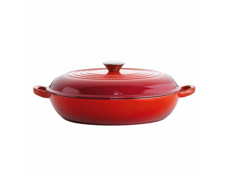 Baccarat Le Connoisseur Round French Saute Pan  31cm  Red