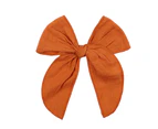14 Pcs/Pack 4.5in Bow Hair Clips Handmade Baby Girls Bowknot Hairpin Solid Color