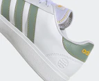 Adidas Men's Grand Court Base 2.0 Sneakers - White/Green/Gold