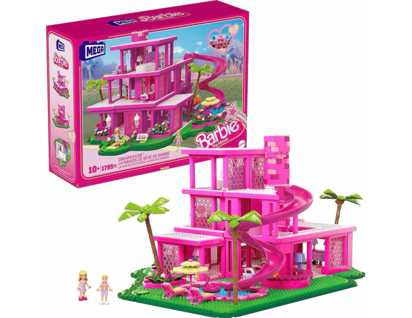 Mega Bloks Construx Barbie the Movie Replica Dreamhouse Building Kit (1795 Pieces)