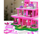 Mega Bloks Construx Barbie the Movie Replica Dreamhouse Building Kit (1795 Pieces)