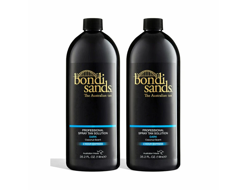 Bondi Sands Professional Tanning Solution Dark Duo Pack 1 Litre
