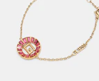 GUESS Rose Baguette Coin Pendant Bracelet - Gold