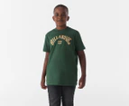 Billabong Youth Boys' Arch Wave Short Sleeve Tee / T-Shirt / Tshirt - Green