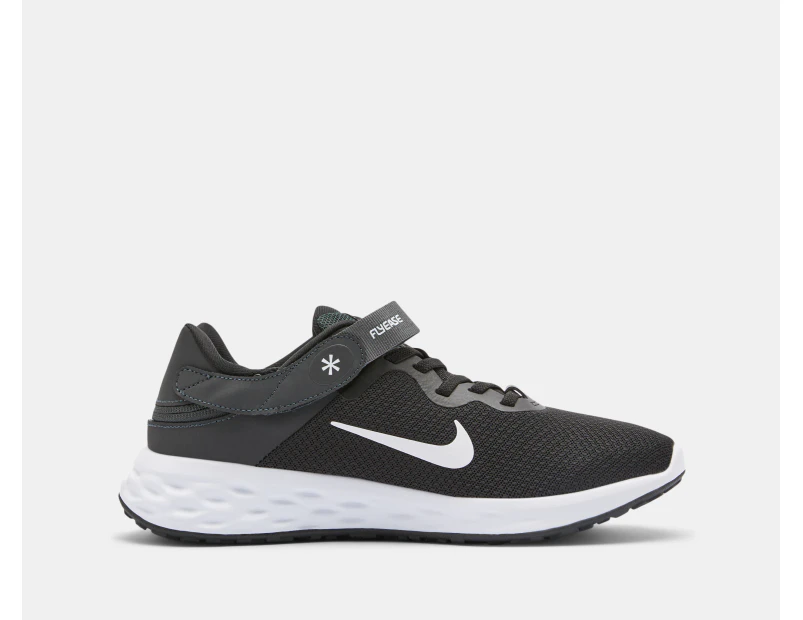 Nike Women's Revolution 6 FlyEase Running Shoes - Black/Dark Smoke Grey/White