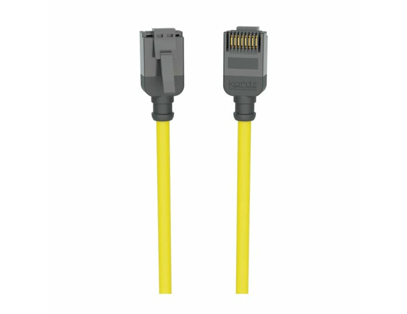 Kordz 1M Cat6 Slim Profile Pro Series Network Patch Cord - Yellow
