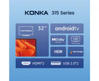 Konka Bezelless 32 inch HD Android DVB-T2 TV with HBBTV, Youtube, Netflix etc