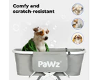 Pawz Pet Grooming Bath Tub Elevated Dog Shower Basin Foldable Adjustable Height