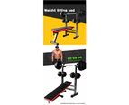 Multi Station Foldable Bench Press Incline Home GYM Fitness Olyimpic Weights Station Rack