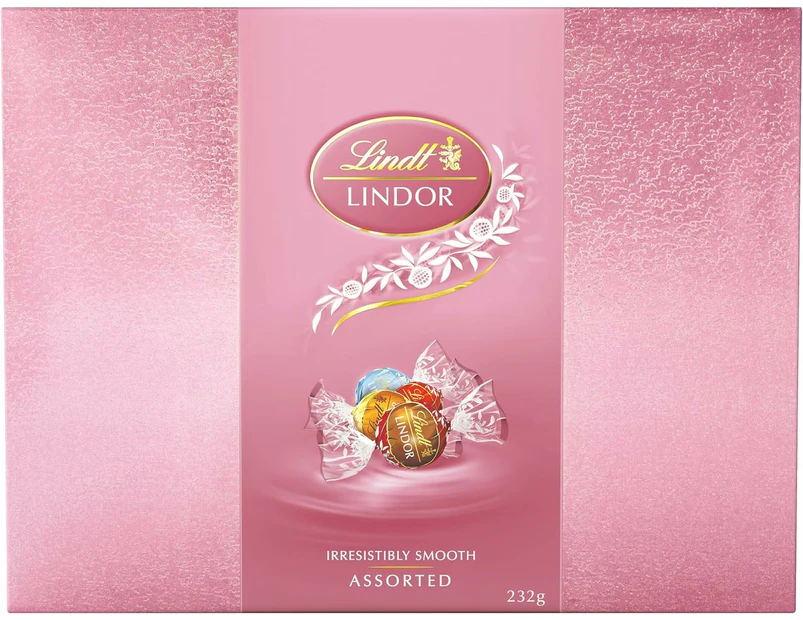 Lindt Lindor Pink Assorted Gift Box | 232g