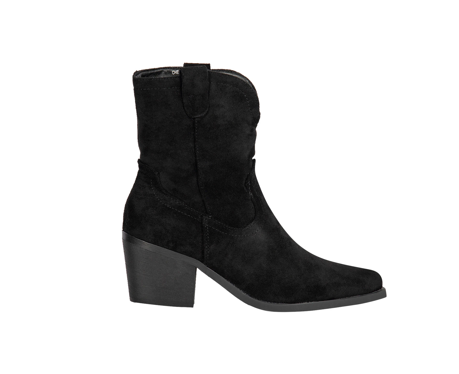 Cher Wildfire Cowboy Style Ankle Boot Women's - BlackMicrosuede