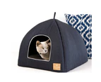 Cat Igloo, Classic Pet Bed, Charcoal