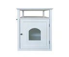 Jasper 2 Cat Litter Cabinet, White