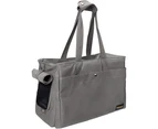 Ibiyaya Canvas Pet Tote Bag Soft Pet Carrier, Grey