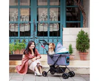 Ibiyaya Easy Strolling Pet Buggy Pram, Simple Grey