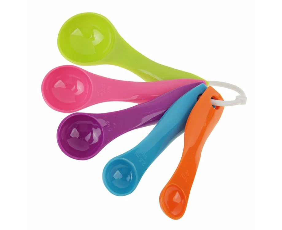 5 PCS Kitchen Colourful Measuring Spoon Set