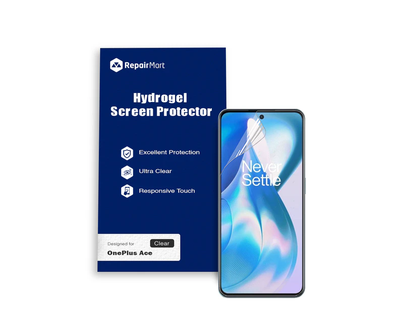 OnePlus Ace Compatible Premium Hydrogel Screen Protector With Full Coverage Ultra HD - Single Pack, High-Grade Korean Membrane