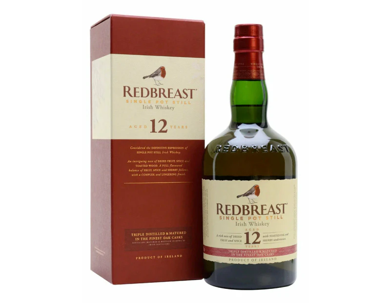 Redbreast 12 Year Old Single Pot Still Irish Whiskey 700ml