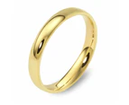 Dora 3mm Dome Wedding Band in 9ct Yellow Gold Size P - Yellow Gold