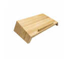Desky Wooden Laptop Riser - Hardwood White Ash Laptop Holder for Desk