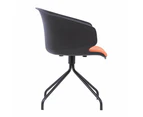 Gell Conference Office Visitor Arm Chair - Black