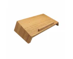 Desky Wooden Laptop Riser - Hardwood Red Oak Laptop Holder for Desk